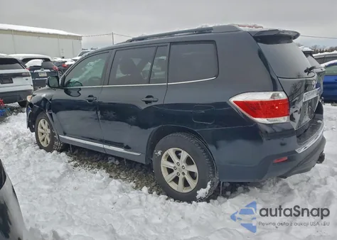 2012 Toyota Highlander Base z USA, uszkodzony, nr VIN 5TDBK3EH4CS111381